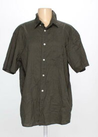 H&M Womens Taupe Button-up Shirt Size M (SW-7088958) レディース
