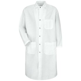 Red Kap Mens Snap-Front Spun Polyester Butcher Coat White 4X-Large メンズ