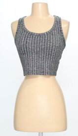Forever21 Womens Silver Sleeveless Top Size S (SW-7153173) レディース