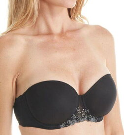 シモーヌペレール Simone Perele Womens Delice Strapless Underwire Bra 30E Moonlight Black レディース