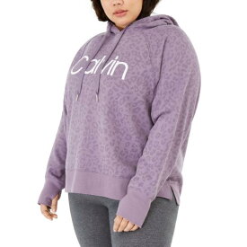 Calvin Klein Performance カルバンクライン CALVIN KLEIN PERFORMANCE NEW Women's Plus Size Active Printed Hoodie Top TEDO レディース