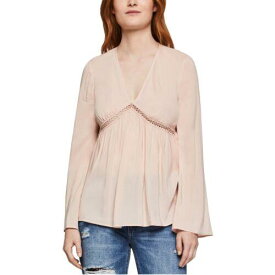 Bcbgeneration BCBG ジェネレーション BCBGENERATION NEW Women's Lattice-trim Bell-sleeve Blouse Shirt Top S TEDO レディース