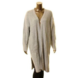 Lush ラッシュ LUSH NEW Women's Ribbed Hidden Pockets Tunic Cardigan Sweater Top M TEDO レディース