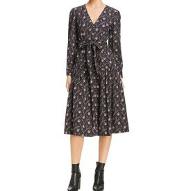 Rebecca Taylor レベッカテイラー REBECCA TAYLOR NEW Women's Black Multi Floral Drop Waist Shirt Dress XS TEDO レディース