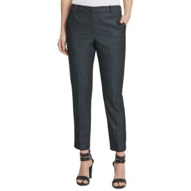 ディーケーエヌワイ DKNY NEW Women's Petite Denim-print Ankle Casual Pants TEDO レディース