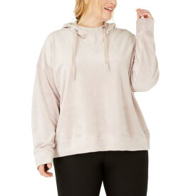 Calvin Klein Performance カルバンクライン CALVIN KLEIN PERFORMANCE Women's Plus Size Velour Hoodie Top TEDO レディース