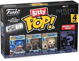 Funko FUNKO BITTY POP!: Marvel - Capt. America 4PK [New Toy] Vinyl Figure