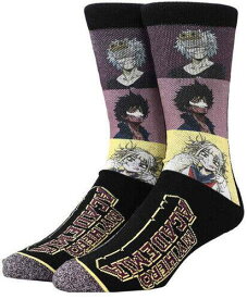 Bioworld My Hero Academia - Dabi Toga & Shigaraki Crew Socks - Mens Shoe Size 8-12 (MHA) メンズ