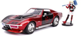 Jada Toys Jada 1:24 Diecast 1969 Chevy Corvette Stingray With Harley Quinn Figure [New Toy
