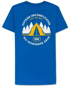 バス Bass Outdoor Men's Tent Graphic T-Shirt Blue Size X-Large メンズ