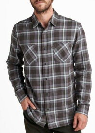 ジャンクフード Junk Food Men's Mako Long Sleeve Plaid Shirt Black Size S メンズ