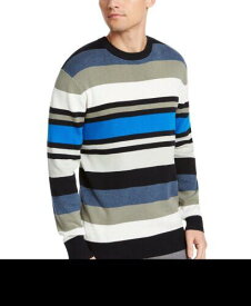 ディーケーエヌワイ DKNY Men's Regular-Fit Variegated-Stripe Sweater Navy Size XX-Large メンズ