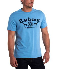 バブアー Barbour Men's Max Logo Graphic T-Shirt Blue Size Small メンズ