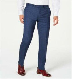 ディーケーエヌワイ DKNY Men's Modern Fit Stretch Plaid Suit Separate Pants Blue Size 32X32 メンズ