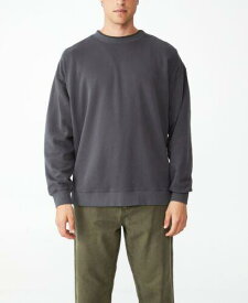 コットンオン COTTON ON Men's Pigment Dyed Oversized Crew Sweatshirt Gray Size Large メンズ