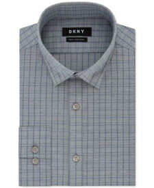 ディーケーエヌワイ DKNY Men's Slim-Fit Performance Active Stretch Check Shirt Blue Size 18X34-35 メンズ