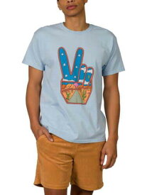 ジャンクフード Junk Food Men's Trip In Peace T-Shirt Blue Size Small メンズ