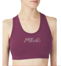 フィラ Fila Women's Bloom Logo Pullover Jersey Sports Bra Purple Size 1X レディース