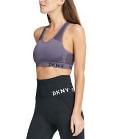 ディーケーエヌワイ DKNY Women's Impact Fitness Sports Bra Purple Size X-Small レディース