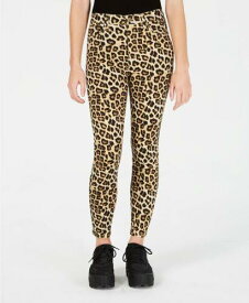 Celebrity Pink Juniors' Cheetah-Print Skinny Ankle Jeans Yellow Size 15 レディース
