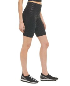 ディーケーエヌワイ DKNY Women's Sport Printed High Waist 9 Bike Shorts Black Size Small レディース