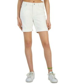 Celebrity Pink Women's Rolled Cuff Bermuda Shorts White Size -size- レディース