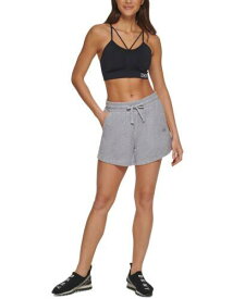 ディーケーエヌワイ DKNY Women's Terry Cloth Relaxed Shorts Gray Size Large レディース