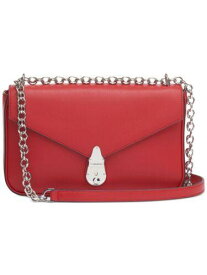 カルバンクライン CALVIN KLEIN Women's Red Leather Chain Strap Crossbody Handbag Purse レディース