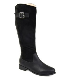 ジュルネ コレクション JOURNEE COLLECTION Womens Black Two-Toned Wide Calf Frenchy Western Boot 5.5 レディース