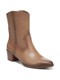 ナチュラライザー NATURALIZER Womens Brown Gaby Almond Toe Block Heel Leather Western Boot 9.5 M レディース