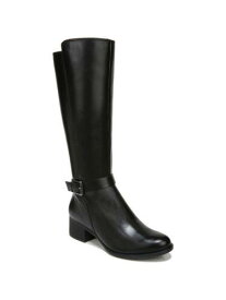 ナチュラライザー NATURALIZER Womens Black Kalona Almond Toe Block Heel Leather Riding Boot 7 M レディース