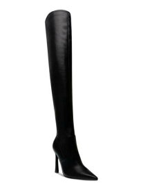 ナインウエスト NINE WEST Womens Black Stretch Tacy Pointed Toe Stiletto Zip-Up Dress Boots 6 M レディース