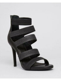 ジョイー JOIE Womens Black Caged Strappy Jana Open Toe Stiletto Leather Sandals 36.5 レディース