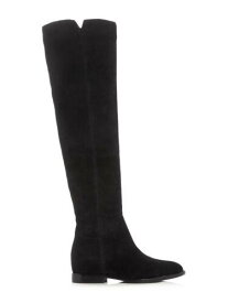アッシュ ASH Womens Black Hidden Heel Jess Almond Toe Wedge Zip-Up Leather Dress Boots 35 レディース