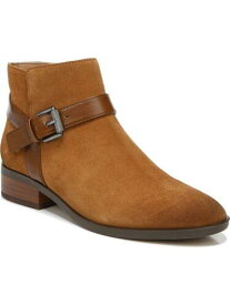 ナチュラライザー NATURALIZER Womens Brown Comfort Ronan Round Toe Block Heel Leather Booties 12 M レディース