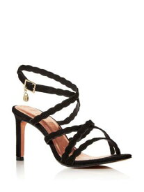 テッドベーカー TED BAKER LONDON Womens Black Lillys Almond Stiletto Leather Sandals Shoes 6.5 レディース