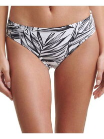 ディーケーエヌワイ DKNY Women's White Stretch Lined Sits at hips Classic Swimsuit Bottom L レディース