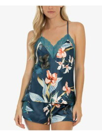 LINEA DONATELLA Sets Teal Floral Sleeveless V Neck Cami Sleepwear Size M レディース