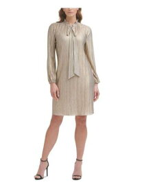 ディーケーエヌワイ DKNY Womens Pullover Long Sleeve Above The Knee Wear To Work Shift Dress レディース