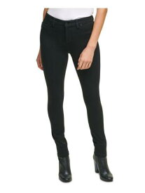 カルバンクライン CALVIN KLEIN Womens Black Stretch Pull-on Mid-rise Ponte Skinny Leggings 2 レディース