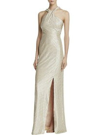 ランドリーバイシェルシーガル LAUNDRY BY SHELLI SEGAL Womens Gold Back Lined Sleeveless Formal Gown Dress 0 レディース