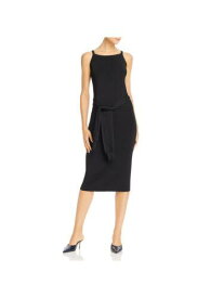 ヘルムートラング HELMUT LANG Womens Black Tie Sleeveless Midi Wear To Work Body Con Dress L レディース