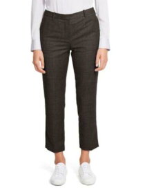 セオリー THEORY Womens Green Pocketed Zippered Wear To Work Cropped Pants 4 レディース