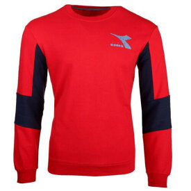 ディアドラ Diadora Shield Crew Neck Sweatshirt Mens Red 177746-45046 メンズ