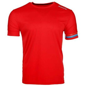 ディアドラ Diadora Core Running Crew Neck Short Sleeve Athletic T-Shirt Mens Red Casual Top メンズ