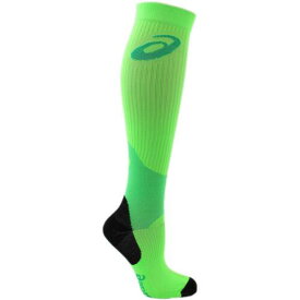 アシックス ASICS Rally Knee High Socks Mens Green Athletic ZK2371-0496 メンズ