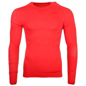 ディアドラ Diadora Act Training Crew Neck Long Sleeve Athletic T-Shirt Mens Red Casual Tops メンズ