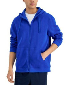 ID Ideology Men's Regular Fit Solid Full Zip Hoodie Blue Size Medium メンズ