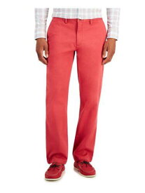 CLUBROOM Mens Red Classic Fit Stretch Chino Pants 38W/ 30L メンズ