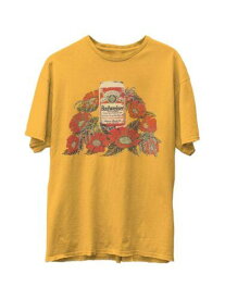 HYBRID APPAREL Mens Beverage Gold Graphic Classic Fit T-Shirt M メンズ
